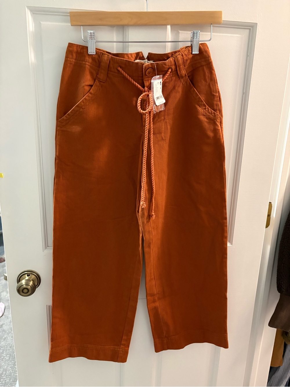 Free people wide leg corduroy pants NWT